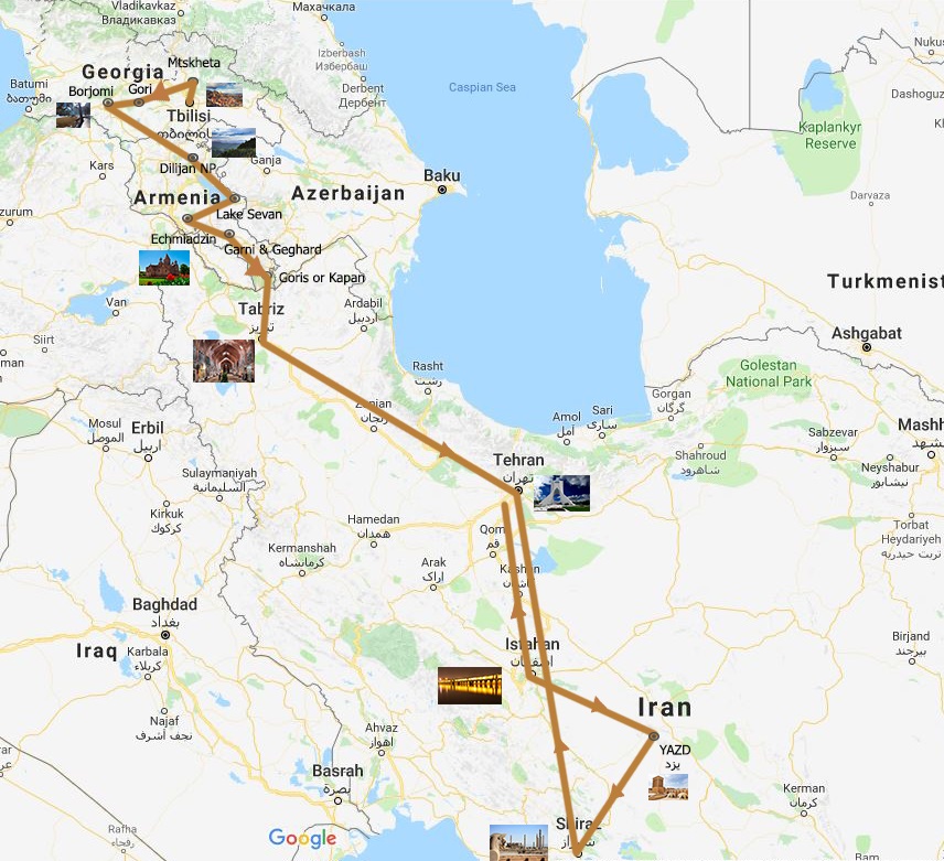 travel to georgia from iran