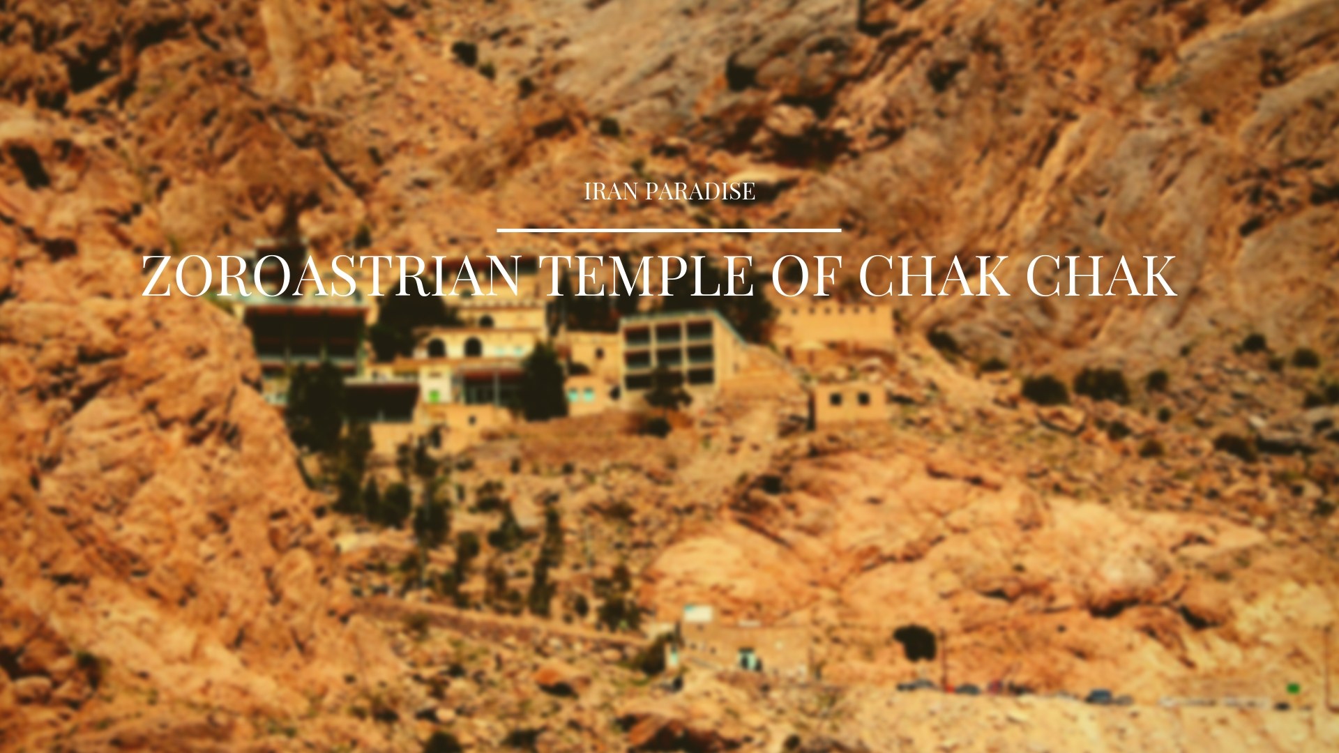 Zoroastrian Temple of Chak Chak once there climb the steep cliff  