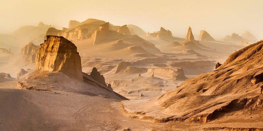 The Lut Desert also known as Dasht e Lut is an extreme landscape  