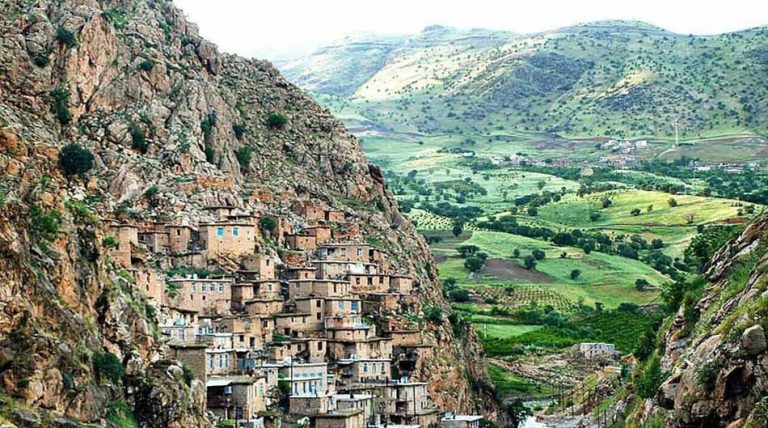 Iran’s Historic Village of Uramanat which is located in the western mountai